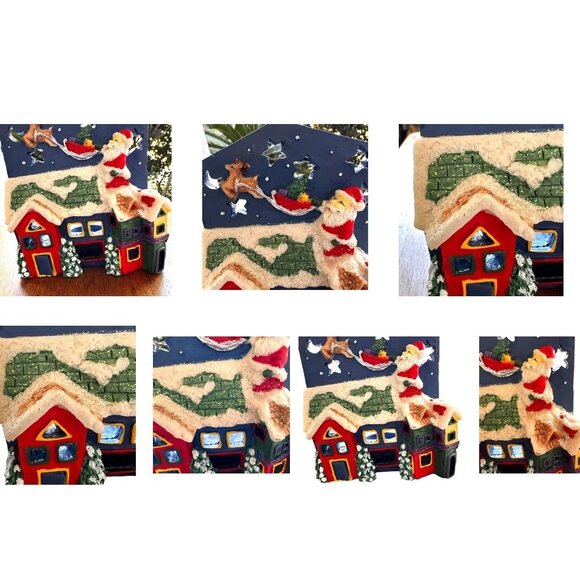 VTG Gift Collection Candle Holder New Christmas Rudolph Reindeer Santa C… - Picture 5 of 11